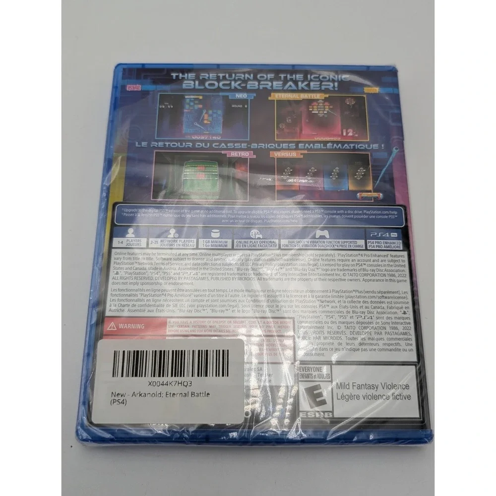 Arkanoid Eternal Battle [PlayStation 4]  Ps4 Factory Sealed New‎ US Version